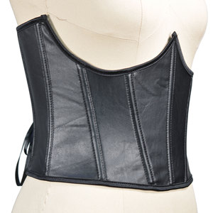 Charming PU Leather Waist Cincher with 13 Bones for Hourglass Shaping - Product Image 5