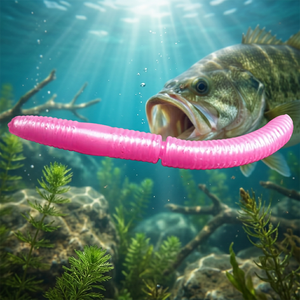 Señuelos Libra Fatty D-Worm Cheese, Cebo Vivo para Pesca de Trucha con Mosca, Color Rosa Perlado 018 - Product Image 4