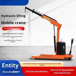 2 Ton penuh listrik derek teleskopik 24V Truck-mount lipat hidrolik mengangkat kerekan kabel logam baru Sling ponsel kecil - Product Image 3