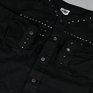 Chaqueta de Algodón Vintage Lavada con Logotipo Personalizado, Chaqueta de Moda Lavada al Ácido, Chaqueta de Un Solo Pecho para Hombre, Fabricante - Product Image 2