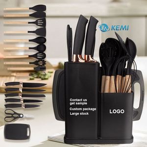 Juego de Utensilios de Cocina de Silicona Kaimi Trader de 19 Piezas, Antiadherentes, Mini Utensilios de Cocina para Alimentos para Bebés - Product Image 1