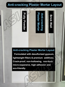 <span class=keywords><strong>Mortier</strong></span> de plâtre à séchage <span class=keywords><strong>rapide</strong></span> et performance stable pour la rénovation intérieure - Product Image 2