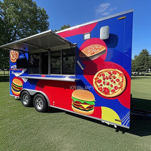 Camion de nourriture mobile de rue, remorque extérieure 2025, fabriqué en Chine, à vendre, pizza, acier personnalisé, Amérique - Product Image 1