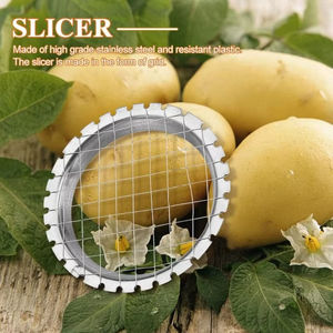 Coupe-œufs en acier inoxydable, grille en maille, hachoir à légumes et fruits pour salade, dessert, découpe en cubes de pommes de terre, gadgets de cuisine - Product Image 3