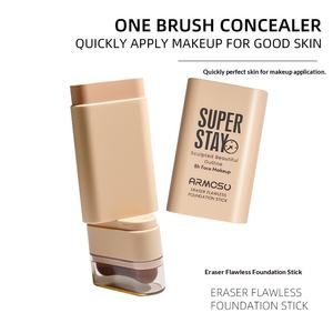 Bâton de fond de teint double embout, longue tenue, anti-transfert, correcteur, contrôle du sébum, hydratant, régulier - Product Image 4