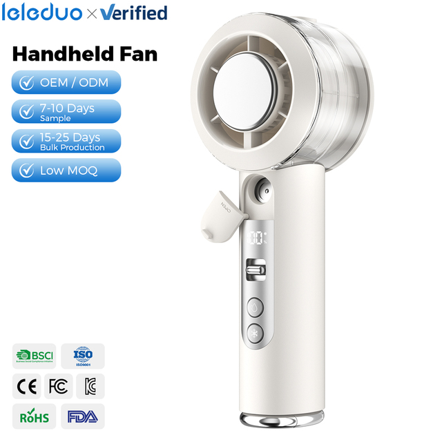 OEM/ODM  Wholesale Portable Handheld Spray Cooling Fan Rechargeable Electric Air Conditioner  Personal Cooler Household Outdoor