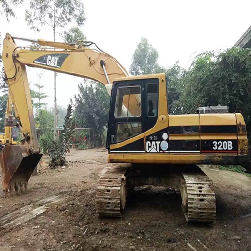 ใช้แมวขุด20ton รถขุด Cat320B พลังที่แข็งแกร่งหนอน320ขุดขุดในสต็อก