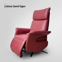 Canapé simple en cuir haut de gamme chaise fonctionnelle électrique rotative de luxe légère pour salon salon de loisirs