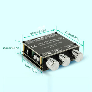 XY-T15H บอร์ดแอมพลิฟายเออร์ดิจิตอล, โมดูลแอมป์สเตอริโอ 2.0 15W×2 ช่องสัญญาณคู่พร้อมระบบปรับเสียงแหลมและเสียงเบสได้ - Product Image 5
