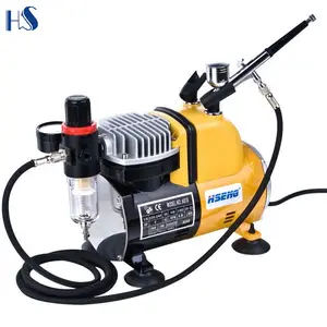 HSENG AS18CK Ac Airbrush Compressor Airbrush Compressor Portable Mini Cake Air Brush Machine