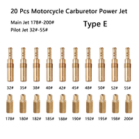Carburateur de moto, jet principal de buse principale à pilote lent pour carburateur KEIHIN MIKUNI KOSO OKO PWK PE PWM, 20 pièces