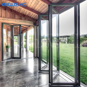 ประตูบานเฟี้ยมอะลูมิเนียมแบบพับได้สำหรับระเบียง  แบบกำหนดเองเพื่อความปลอดภัย - Product Image 2