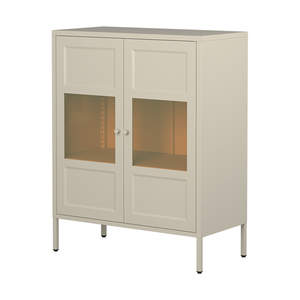 Aparador Moderno Ecológico de Acero con 1 Cajón, 2 Compartimentos y Puerta de Panel Plano para Sala de Estar BIZOE - Product Image 5