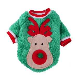 Weihnachts-Haustierkleidung für Hunde und Katzen, Fleece-Korallen-Kostüm mit Zwei Beinen, Weihnachtspullover für Hunde - Product Image 5
