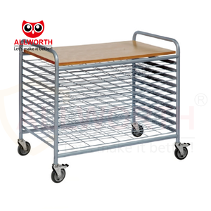 उच्च गुणवत्ता वाले पोर्टेबल और टिकाऊ समायोज्य परतों स्कूल बहु उद्देश्य ट्रॉली का उपयोग करते हैं - Product Image 4