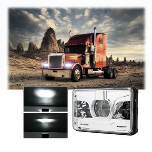 Faros Led Camiones Haz Alto y Bajo Cuadrado Motocicleta Faro Jeeps Cherokee Xj Drl Rectangular Led Faro - Product Image 1