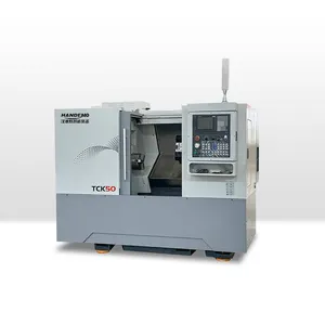 GSK Fanuc Siemens Controller For Tck50 Oblique Bed CNC Lathe Used For Metal Processing