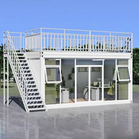 Maison préfabriquée en acier de luxe moderne de 20 pieds/40 pieds, détachable, extensible, aménagement personnalisable, villa, cuisine, chambre, appartement