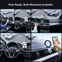 Penyangga Ponsel Mobil Magnetik Anti-Goyang dengan Klip Pengait Logam Heavy Duty untuk Mobil, Pasokan Grosir untuk Armada, 18 Tahun Pengalaman Pabrik