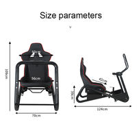 Support de volant de course et siège pliant personnalisé pour manette de jeu, idéal pour les parcs d'attractions
