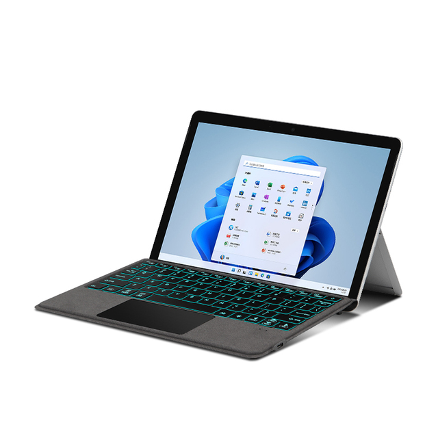 RUIDIAN Wireless Keyboard Cover with Touchpad for Microsoft Surface Go 1 2 3 Made of PU Material