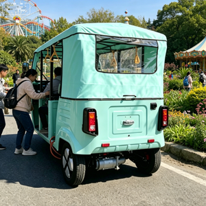 Triciclo Eléctrico de Pasajeros Homologado por la UE con Certificado EEC COC - Totalmente Homologado para Taxis en Grecia, <span class=keywords><strong>España</strong></span> y Portugal - Product Image 2