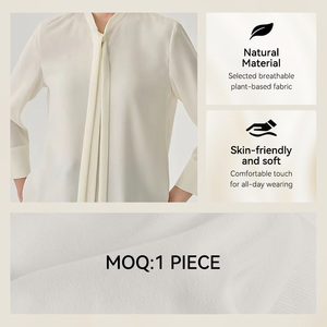 Suéter con capucha y cordón elegante para mujer de buena calidad Suéter de punto a rayas de punto de lana para mujer - Product Image 2