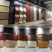 MCM Grand format, flexible, imitation bois de pin, moderne, éco-durable pour la décoration murale de bars à thème et d'écoles