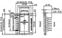 0,96 Zoll IPS-Typ TFT LCD Modul ST7735 Kleines Display 80x160 Auflösung SPI Farb-LCD-Streifenbildschirm