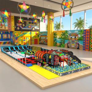 Custom Indoor Family Entertainment Center | <b>Trampoline</b> Park Slides Climbing Walls Rope Nets Total Solution Manufacturer - Product Image 4