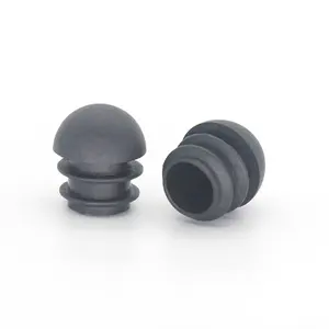 Round Black Plastic Spherical End Cap Round Plastic Plug Black Round Plastic End Cap Furniture Finishing Plug