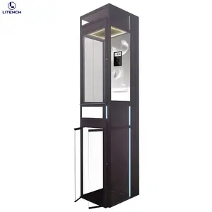 MAnufacturer 4 Floor Vertical Villa Home Lift 400kg Hydraulic Passenger Home Elevator Kit For Person