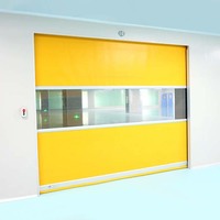 Puerta Enrollable de PVC de Alta Velocidad y Diseño Industrial, Puerta Enrollable Automática a Prueba de Polvo para Cuartos Limpios, Talleres y Almacenes
