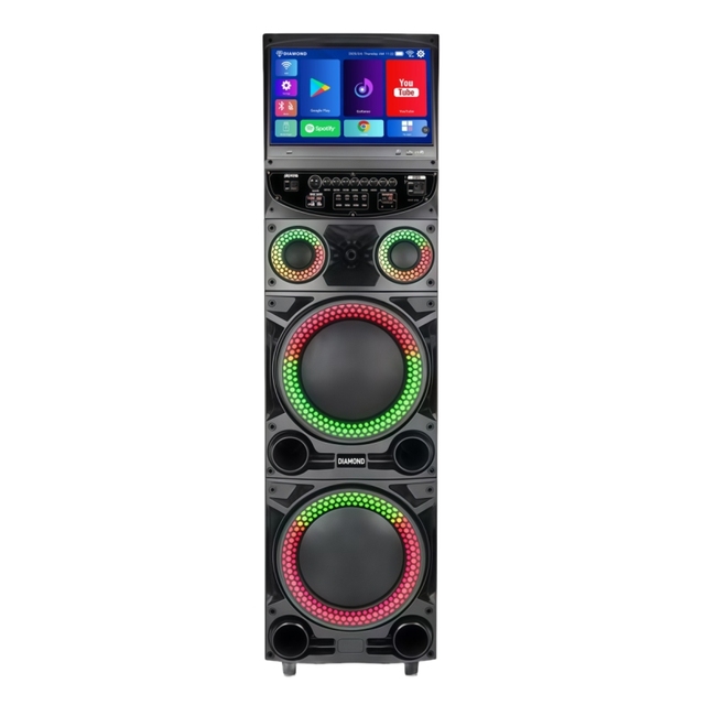 Diamond Audio-Dig Power High Quality Karaoke Machine with HD Touch Screen, Wifi, USB, TF, Microphone