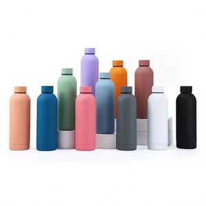 Bouteille d'eau isotherme personnalisée à double paroi en acier inoxydable à large ouverture avec logo sur mesure et étiquette privée - Product Image 1