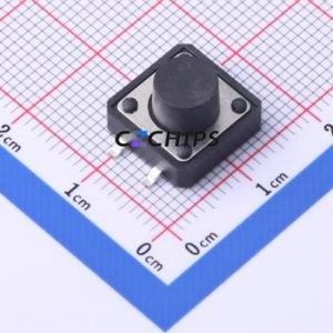 TS-KG1103S-BB75F Tactile Switch SMD-4P,12x12mm Switch Single Pole Single Throw Round Button 2.5N Vertical Mount - Product Image 1
