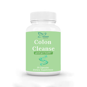 Complément alimentaire en poudre de psyllium végétalien à marque privée, aide à équilibrer la <span class=keywords><strong>flore</strong></span> <span class=keywords><strong>intestinale</strong></span>, capsules de nettoyage du côlon, capsules pour une bonne santé <span class=keywords><strong>intestinale</strong></span> - Product Image 1