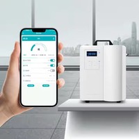 Diffuseur de parfum HVAC grande surface OEM en métal, double atomiseur 2x500ml/1000ml/5L, contrôle par application, pour fournisseurs de diffuseurs de climatisation