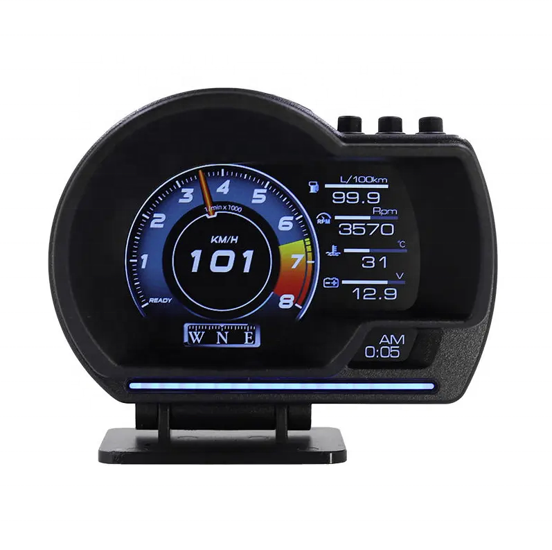 H1 USB GPS Car Hud Head Up Display Speedometer Windshield Projector Speeding Alarm Compass Car Auto Accessories, Green Light