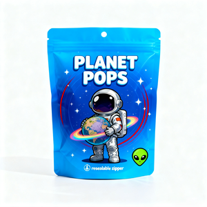 Sacchetti in Plastica Personalizzati, Buste Stand-up da 3,5g, Sacchetti Mylar Fustellati per Caramelle, Buste Riutilizzabili per Alimenti - Product Image 2