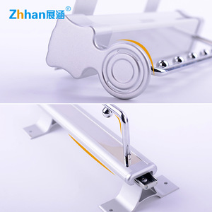 Porte-vêtements télescopique Zhhan en alliage d'aluminium avec rail coulissant, design moderne et simple pour armoires en bois - Product Image 4