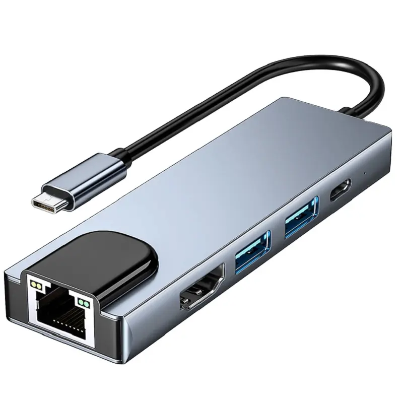 Usb-C Dockingstation 5 In1 3.0 Usb Hub Type C Adapter Adapters 2 3 4 5 6 7 8 10 11 N Poorten Dockin