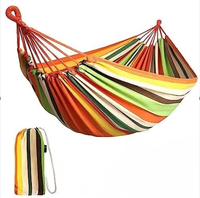 En vente arc-en-ciel couleur Camping Camping hamac Portable toile accessoires de plein air sangle lit hamacs
