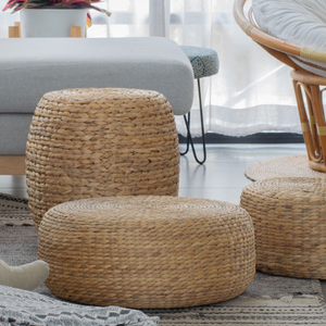 Vente en gros de coussins de meubles Home Deco du fournisseur King Craft Viet Siège en jacinthe d'eau tissé à la main - Product Image 4