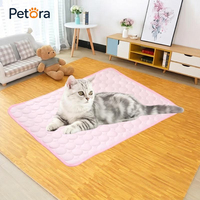 Tapis de couchage pour chien Petora Luxury Summer Cooling Cloth, tissu rafraîchissant pour l'été, doux, respirant, antidérapant, durable, pour grands chiens et petits animaux