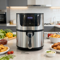 Appareils électroménagers de cuisine, friteuse à air, de l'usine, écran tactile LED, 8L, friteuse à air intelligente
