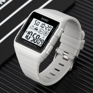 Skmei Digital Sports <b>Watch</b> 50m Water Resistant <b>Rectangular</b> Men's Electronic <b>Watch</b> Outdoor Student Use - Product Image 1