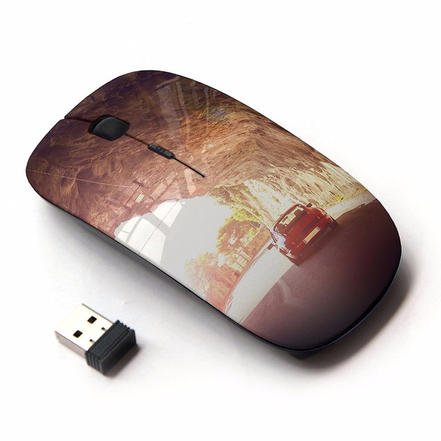 Promotional Mini Slim 2.4GHz USB Optical Wireless Computer Mouse with LED Backlit Battery Powered Silent PC Mouse in Stock