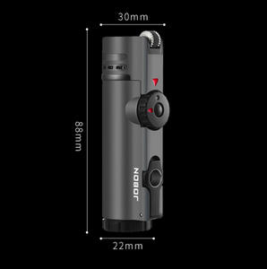 Briquet à cigare en métal à 4 trous à jet droit avec fenêtre transparente pour le niveau de <span class=keywords><strong>gaz</strong></span>, rechargeable au butane, torche coupe-vent pour cadeaux promotionnels - Product Image 2