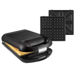 Aifa <span class=keywords><strong>Grille</strong></span>-sandwich, gaufrier et grill de contact électrique en acier inoxydable antiadhésif avec plaques amovibles, pour la cuisson des noix et les sandwichs de petit-déjeuner - Product Image 2